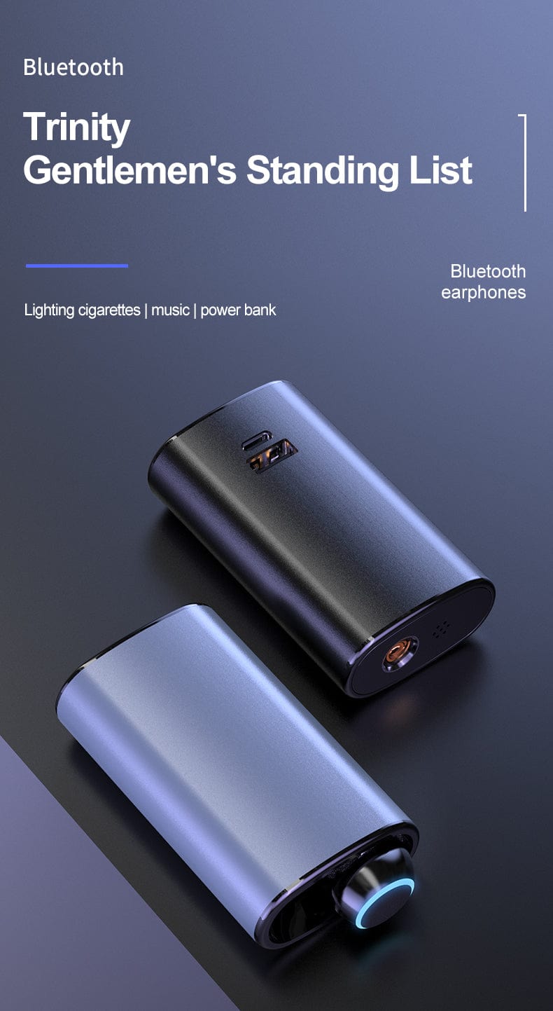 BroDeals Earphone 3in1 Wireless Earbud + Lighter + Powerbank