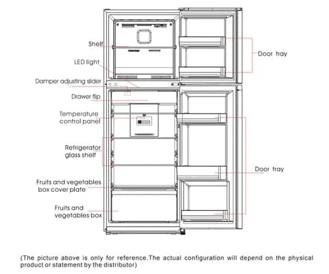 BroDeals Fridge Freezer Midea Meet 236L Top Mount Fridge Freezer Jazz Black MDRT346MTF28AP