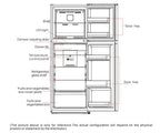 BroDeals Fridge Freezer Midea Meet 236L Top Mount Fridge Freezer Jazz Black MDRT346MTF28AP