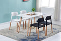 BroDeals Kitchen & Dining Furniture Sets Black Echo Dining Table Set 5Pcs