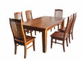 BroDeals Kitchen & Dining Furniture Sets Pine Dining Suite 9Pcs - Natural