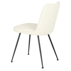 BroDeals Kitchen & Dining Room Chairs Boucle Dining Chair - Ivory