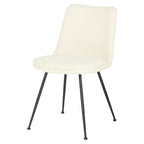 BroDeals Kitchen & Dining Room Chairs Boucle Dining Chair - Ivory