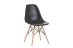BroDeals Kitchen & Dining Room Chairs Echo Chair Set of 4- Black