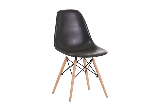 BroDeals Kitchen & Dining Room Chairs Echo Chair Set of 4- Black