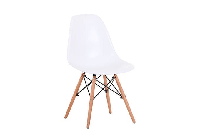 BroDeals Kitchen & Dining Room Chairs Echo Chair Set of 4-White