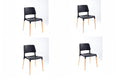BroDeals Kitchen & Dining Room Chairs Jade Chair Set of 4 - Black