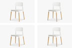 BroDeals Kitchen & Dining Room Chairs Jade Chair Set of 4-White