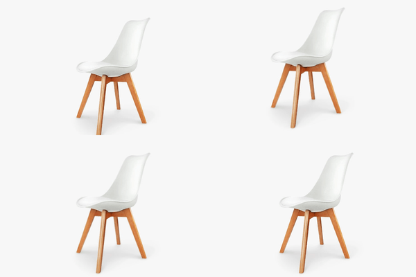 BroDeals Kitchen & Dining Room Chairs Sonia Chair Set of 4-White