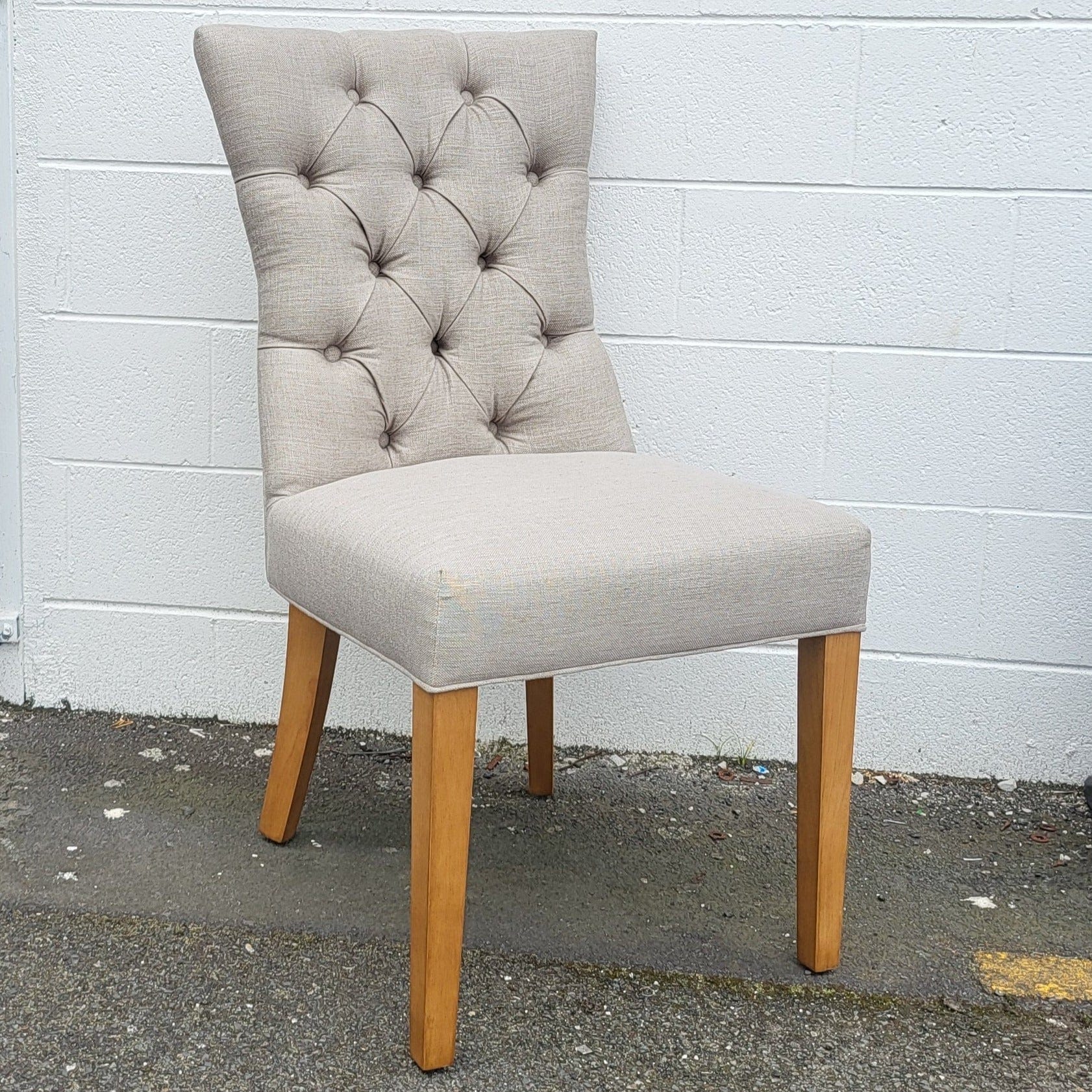 BroDeals Kitchen & Dining Room Chairs Tufted Back Dining Chair