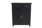 BroDeals Shoe Racks & Organizers Tina Black Shoe Cabinet