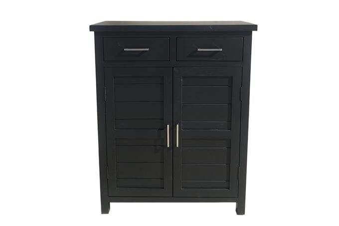 BroDeals Shoe Racks & Organizers Tina Black Shoe Cabinet