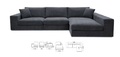 BroDeals Sofas Benowa Reversible Chaise Sofa