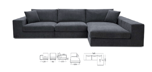 BroDeals Sofas Benowa Reversible Chaise Sofa