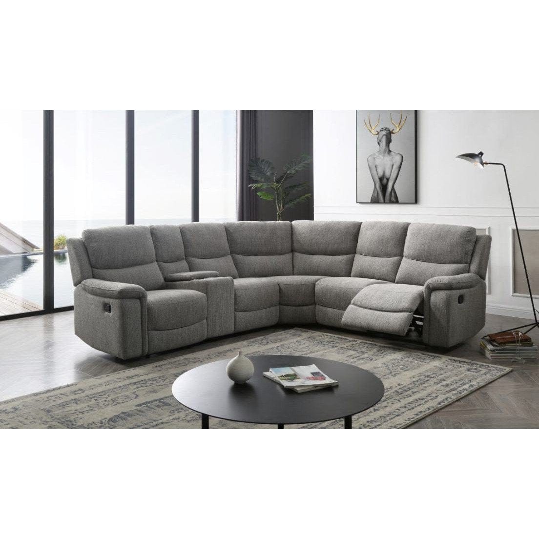 BroDeals Sofas Corner Modular Recliner Sofa