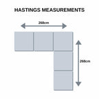 BroDeals Sofas Hastings Corner Modular Sofa
