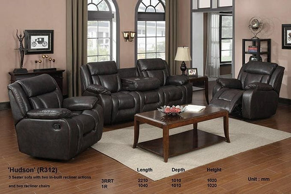 BroDeals Sofas Hudson 3RR + R + R with Console