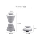 BroDealsNz Collapsible Water Bottle Collapsible Water Bottle- Gray