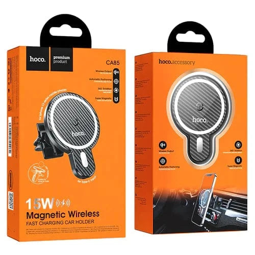 Hoco Car Phone Holder 15W Magnetic Wireless Fast Charging Air Vent Phone Holder